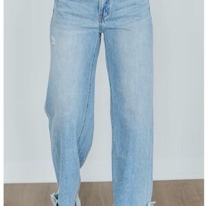 Vervet Kris Light Wash Wide Leg Jeans